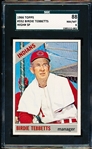 1966 Topps Baseball- #552 Birdie Tebbetts, Indians- SGC 88 (Nm/Mt 8)- Hi# - SP!