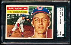 1956 Topps Baseball- #224 Bud Podbielan, Reds- SGC 92 (Nm/Mt+ 8.5)