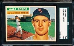 1956 Topps Baseball- #238 Wal Dropo, White Sox- SGC 84 (NM 7)