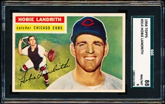 1956 Topps Baseball- #314 Hobie Landrith, Cubs- SGC 88 (Nm-Mt 8)