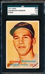 1957 Topps Baseball- #328 Brooks Robinson, Orioles- SGC 20 (Fair 1.5)