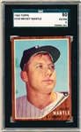 1962 Topps Bb- #200 Mickey Mantle, Yankees- SGC 80 (Ex/Nm 6)