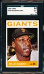 1964 Topps Bb- #350 Willie McCovey, Giants- SGC 86 (NM+ 7.5)