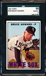 1967 Topps Bb- #159 Bruce Howard, White Sox- SGC 88 (Nm/Mt 8)