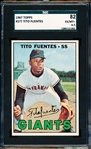 1967 Topps Bb- #177 Tito Fuentes, Giants- SGC 82 (Ex/Nm+ 6.5)