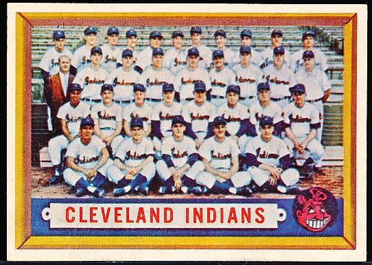 1957 Topps Bb- #275 Cleveland Indians- Tough Series
