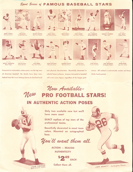 1960? Hartland 8-½” x 11” Sales Sheet