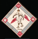 1914 B18 Baseball Blanket- Babe Adams, Pittsburgh NL – Red Pennants