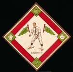 1914 B18 Baseball Blanket- Eddie Ainsmith, Wash AL – Green Pennants