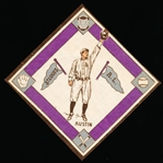 1914 B18 Baseball Blanket- Jimmy Austin, St. Louis AL - Purple Basepaths