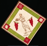 1914 B18 Baseball Blanket- George Burns, New York NL - Green Basepaths