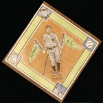 1914 B18 Baseball Blanket- Tioga George Burns, Detroit AL - Brown Infield! Tough! 