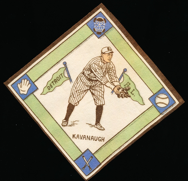 1914 B18 Baseball Blanket- Marty Cavanaugh (Spelled Kavanaugh), Detroit AL