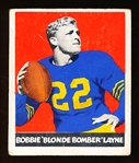 1948 Leaf Football- #6 Bobby Layne, Bears- Yellow Pants Version