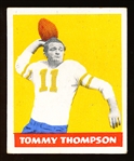 1948 Leaf Football- #9 Tom Thompson, Eagles- Yellow Numbers- RC!