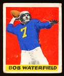 1948 Leaf Football- #26 Bob Waterfield, Rams- Black Name on Front- Rookie!
