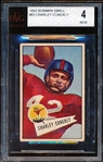 1952 Bowman Fb Small- #63 Charley Conerly, Giants