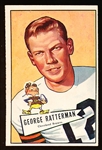 1952 Bowman Fb Large- #111 George Ratterman, Browns
