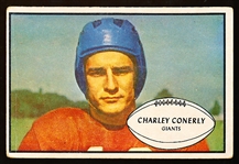 1953 Bowman Fb- #20 Charley Conerly, Giants