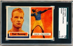 1957 Topps Football- #151 Paul Hornung, Packers- SGC 70 (Ex+ 5.5)