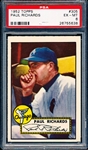1952 Topps Baseball- #305 Paul Richards, White Sox- PSA Ex-Mt 6