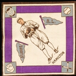1914 B18 Baseball Blanket- Earl Hamilton, St. Louis AL- Purple Basepaths