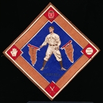 1914 B18 Baseball Blanket- Topsy Hartzell, New York AL – Blue Infield
