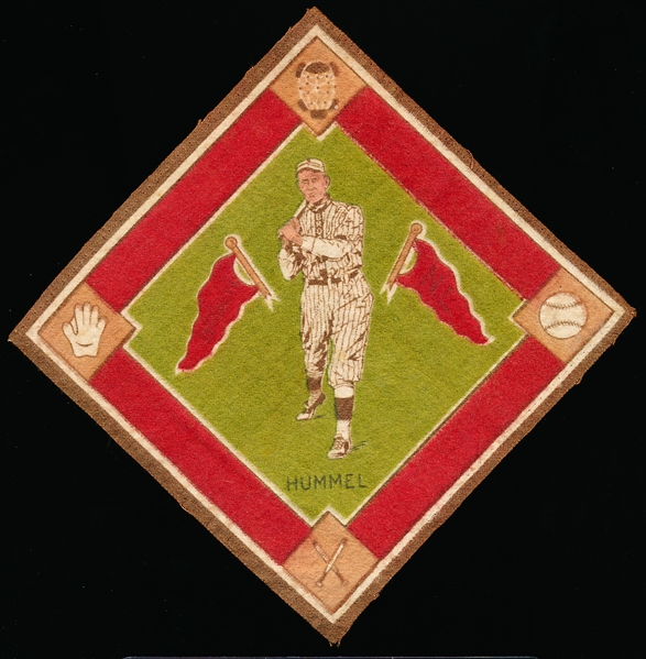 1914 B18 Baseball Blanket- John Hummel, Brooklyn NL – Green Infield