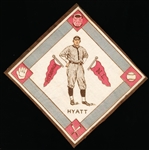 1914 B18 Baseball Blanket- Ham Hyatt, Pittsburgh NL – Red Pennants