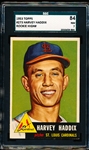 1953 Topps Baseball- #273 Harvey Haddix, Cardinals- SGC 84 (NM 7)- Rookie Card! Hi#! SP! 