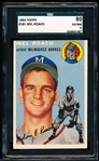 1954 Topps Baseball- #181 Mel Roach, Braves- SGC 80 (Ex/NM 6)