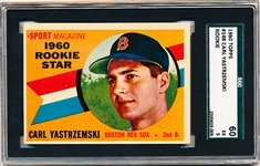 1960 Topps Baseball- #148 Carl Yastrzemski Rookie! SGC 60 (EX 5) 
