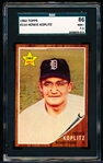 1962 Topps Baseball- #114 Howie Koplitz, Tigers- SGC 86 (NM+ 7.5)