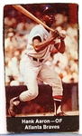 1969 Nabisco Team Flakes Bsbl.- Hank Aaron, Braves