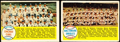 1958 T Bb- 4 Team Cards