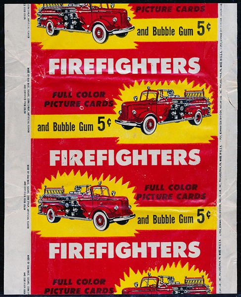 1953 Bowman Firefighters Non-Sports- 1 Wrapper