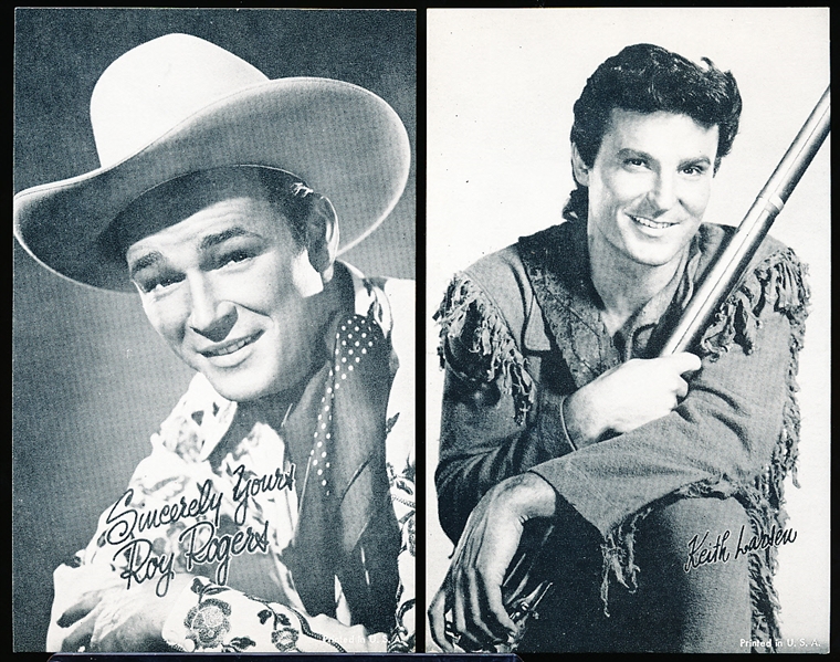 1958 Exhibit “TV Westerns” Non-Sports- 8 Diff. Cards