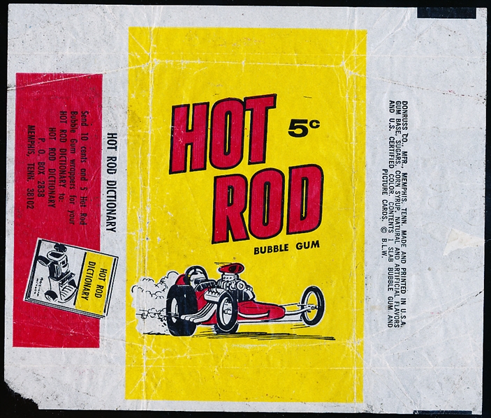 1965 Donruss Hot Rod/Spec Sheet Non-Sports- 1 Wrapper