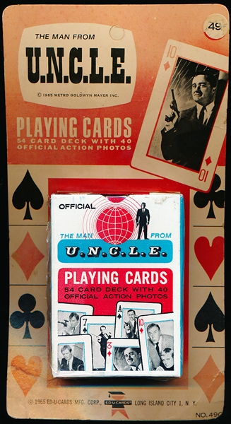 1965 Ed-U-Cards The Man From U.N.C.L.E. Non-Sports- 1 Unopened Factory Sealed Card Deck of 54 on Original Retail Card!