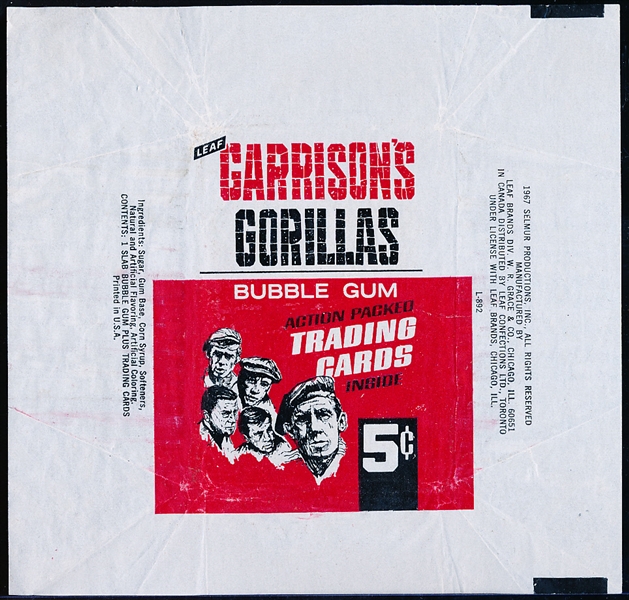 1967 Leaf Garrison’s Gorillas Non-Sports- 1 Wrapper