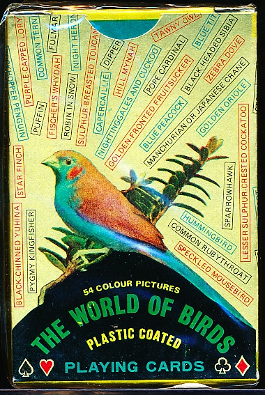 1960’s Accoutrements The World of Birds Non-Sports- 1 Factory Sealed Deck of 54 Playing Cards