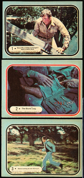 1975 Donruss Six Million Dollar Man Non-Sports- 1 Complete Set of 66 Stickers