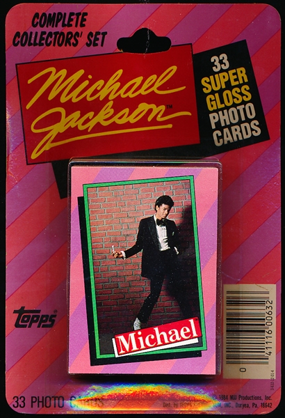 1984 Topps Michael Jackson Non-Sports- 1 Complete Set of 33 Cards on Original Retail Card