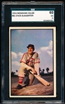 1953 Bowman Baseball Color- #81 Enos Slaughter, Cardinals- SGC 60 (Ex 5)