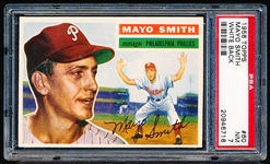 1956 Topps Baseball- #60 Mayo Smith, Phillies- PSA NM 7 – White back