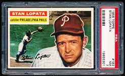 1956 Topps Baseball- #183 Stan Lopata, Phillies- PSA NM 7