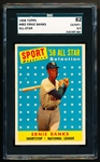 1958 Topps Baseball- #482 Ernie Banks All Star- SGC 82 (Ex/Mt+ 6.5)
