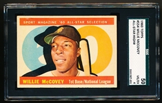 1960 Topps Baseball- #554 Wiilie McCovey All Star- SGC 50 (Vg-Ex 4)