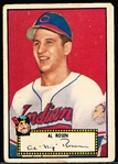1952 Topps Baseball- #10 Al Rosen, Indians- G-Vg sl crs and stains