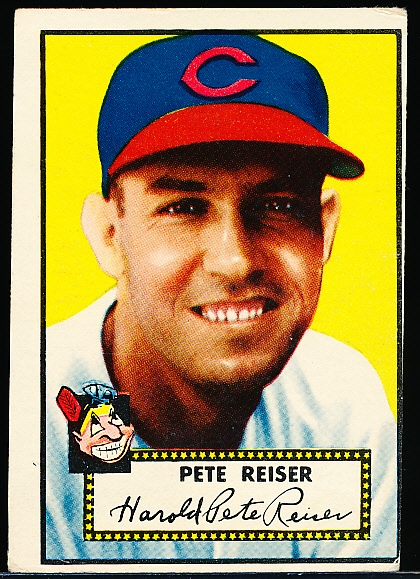 1952 Topps Baseball- #189 Pete Reiser, Cleveland
